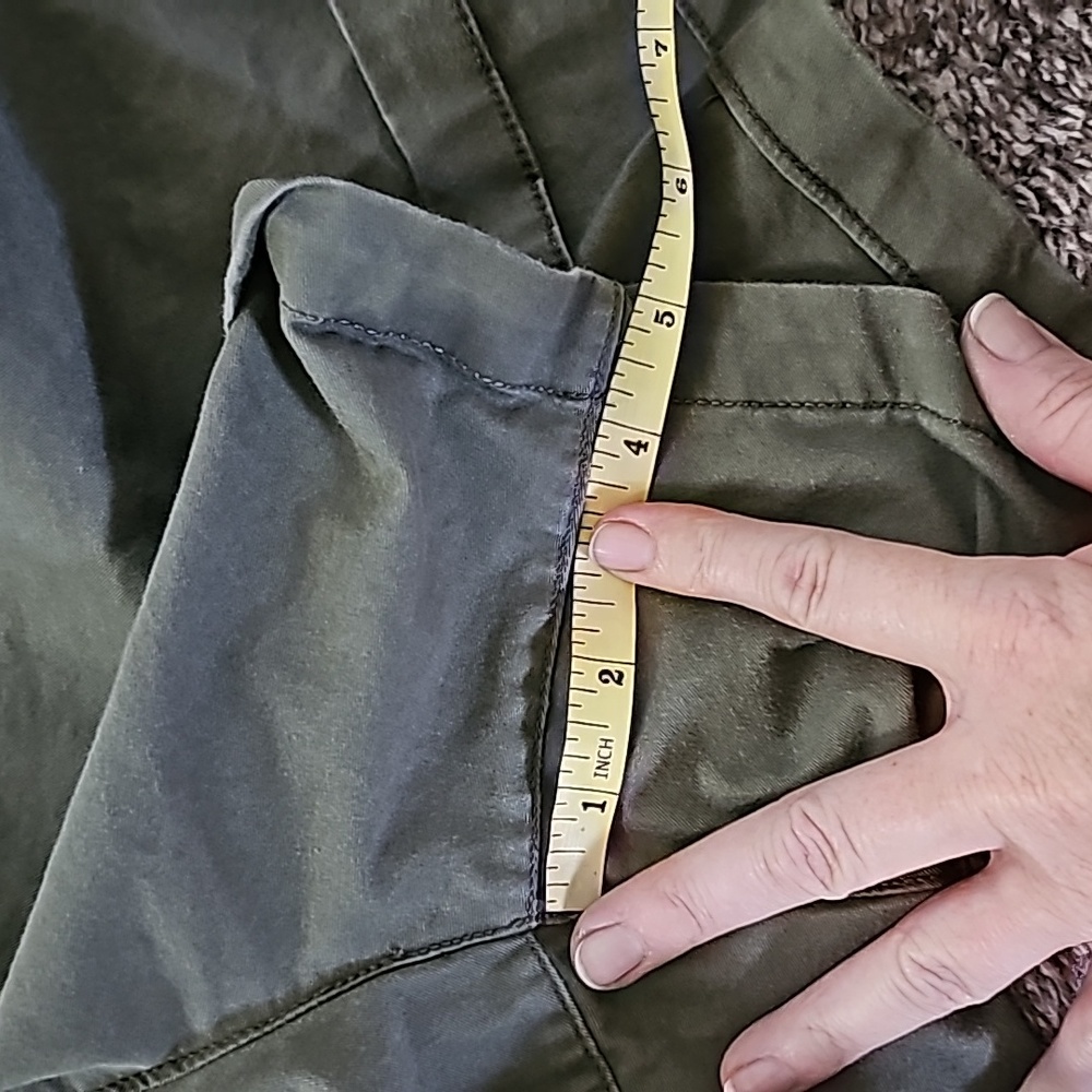 Lane Bryant Khaki Women's Cargo Shorts - Picture 7 of 8
